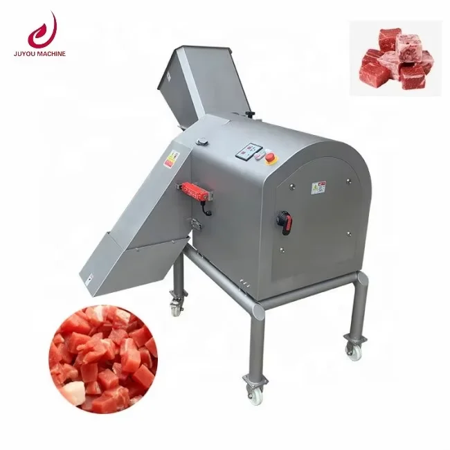 Frozen Meat cutter machinery automatic Industrial high quality Chicken Goat Meat Cutting meat cut cube machine for sale