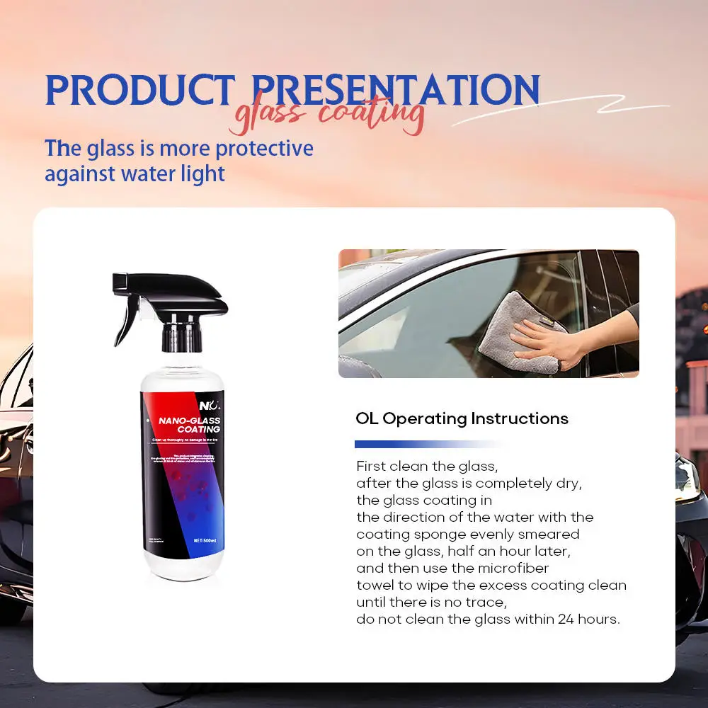 Baosini manufacturer new product professional protection car paint is not easy to dirty to keep bright as new Nano Glass Coating
