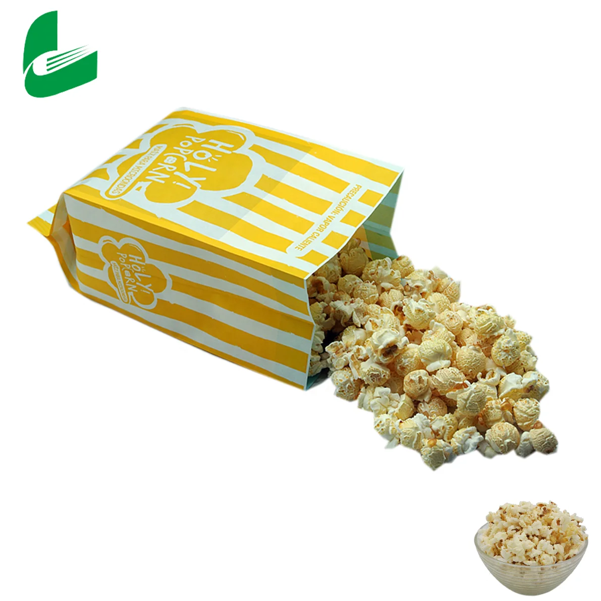 Mini packaging heat seal best selling food snack popcorn paper bag