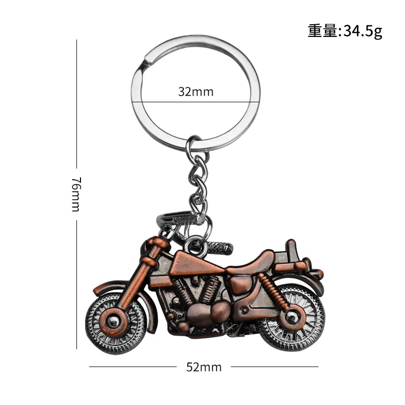 Creative Metal Simulation 3D Helmet Motorcycle Set Keychain Heavy Motorcycle Key Chain Mini Motorcycle Car Pendant For Men Women