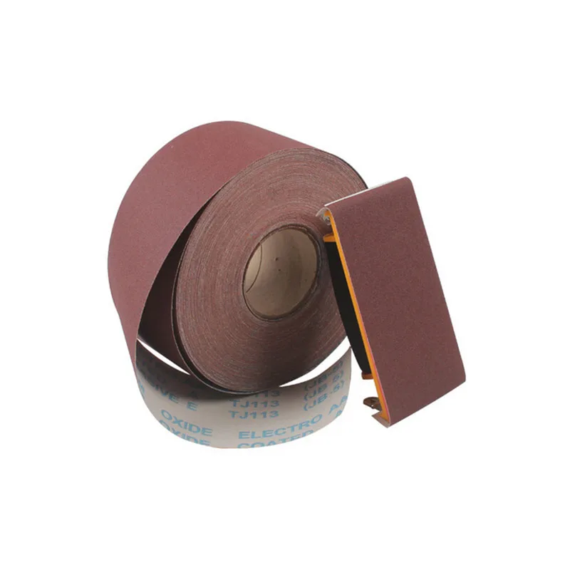 hot sale JB-5 hand torn soft emery cloth roll TJ113 crafts grinding sandpaper furniture polishing gauze ring sanding paper roll