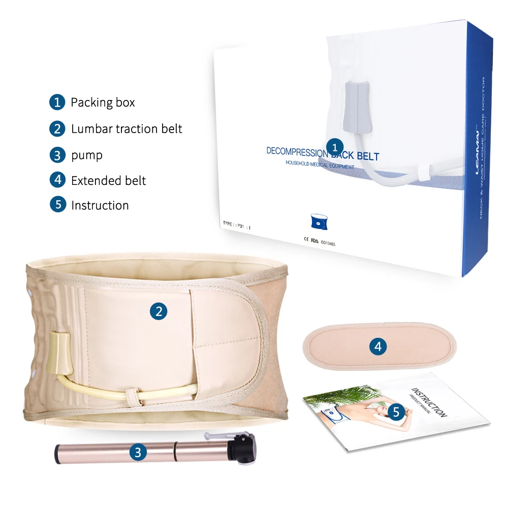 High Quality Air Pressure Lumbar Back Belt Support Traction Air Decompression For Relief Waist Lumbar Decompression Belt