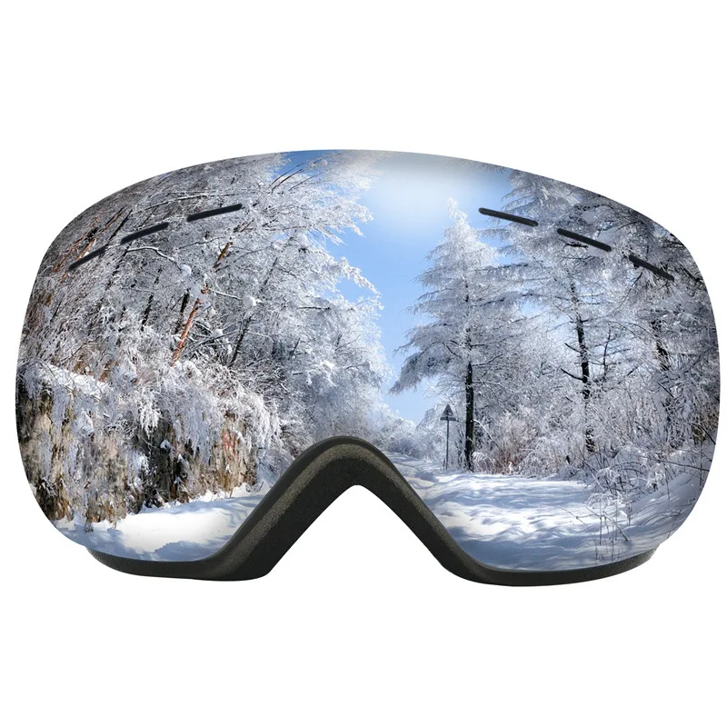 
Sports ski big spherical glasses double anti-fog goggles adult ski goggles 