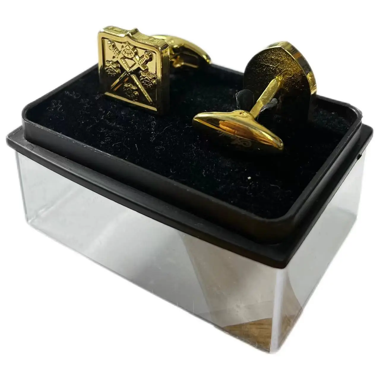 Cheap Customized Zinc Alloy Soft Enamel Cufflinks Wholesale Gold Plating Cufflinks