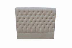 New Design optional color  Fabric Simple Europe Style Wooden Queen Size High Headboard Bed