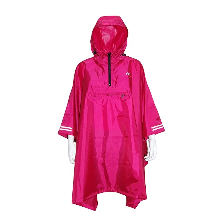 
Custom high quality women polyester waterproof poncho rain wear for sale 