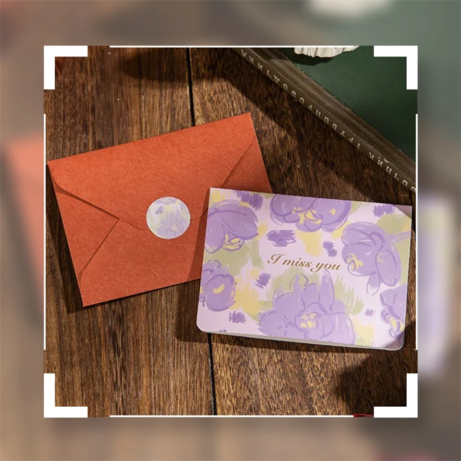 Custom Size Business & Greeting Card Logo Printed Thank You Card Sleeve Envelope Offset Printing for Purchase Thank You Cards