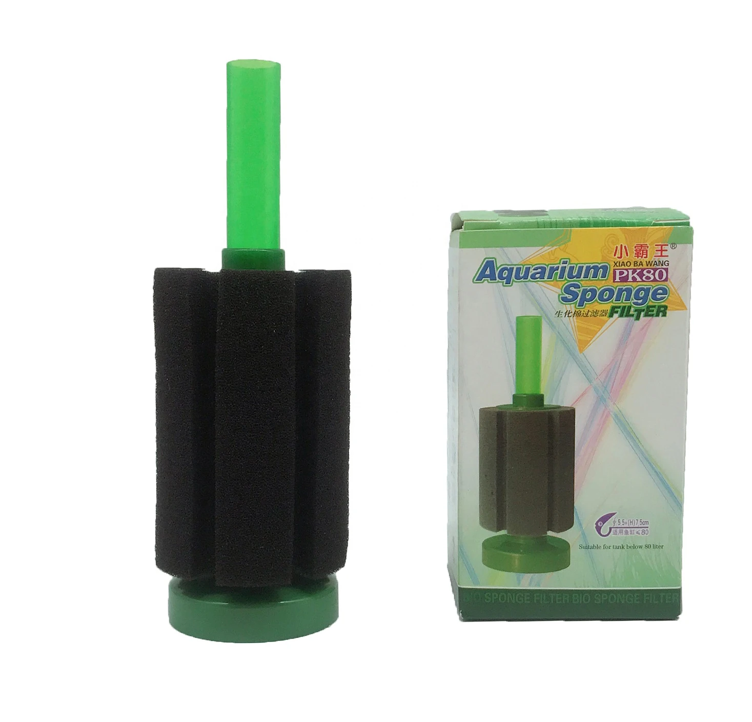 Aquarium Sponge Filter Fish Tank Shrimp Pond Air Pump Biochemical Bio Sponge Filter XINYOU PK-80 Super Biochemical Sponge Filter