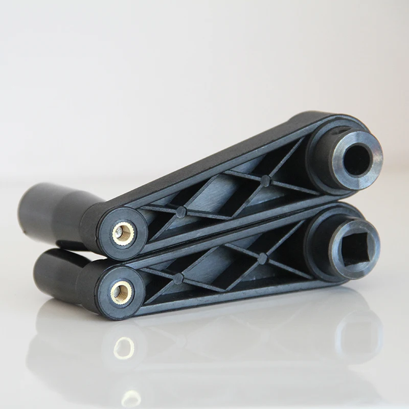 HZ103013 plastic hand round crank handle Nylon rocker handle fitness nylon valves hand handle