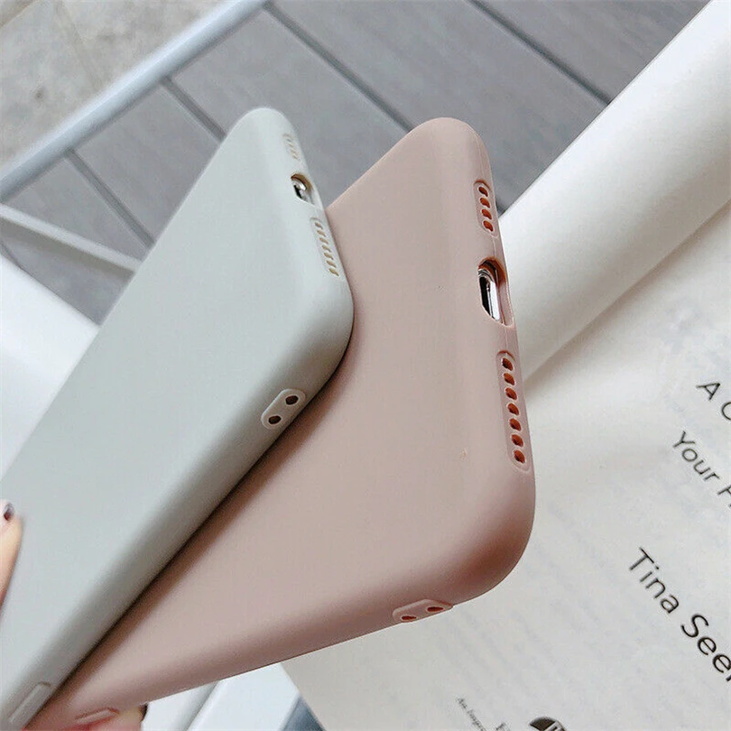 Matte Plain Shockproof Slim Soft TPU Case Cover For Xiaomi Redmi 8 8A Note 5 6 7 8 Pro Phone Case Cellphone accessories