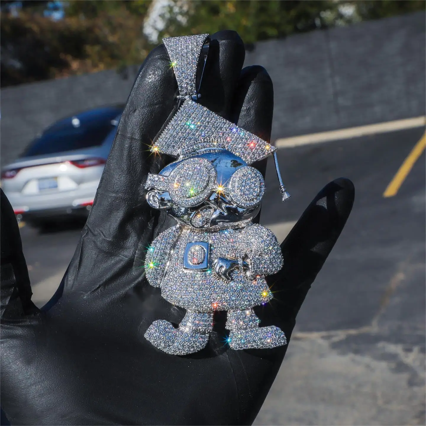 Factory Custom Hip Hop Full Iced Out Pendant 3D Cartoon Characters New Style Man Charm Pendant
