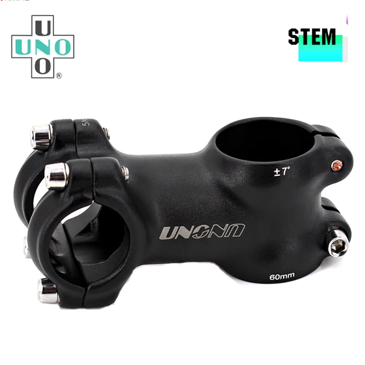 Uno Bicycle Stem Bike Parts 7 Degree 100/110/120/130 Length  25.4mm Bike Stem  For Bikes.