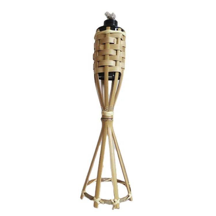 35cm Bamboo Table Torch for BBQ Lights and Outdoor Parties