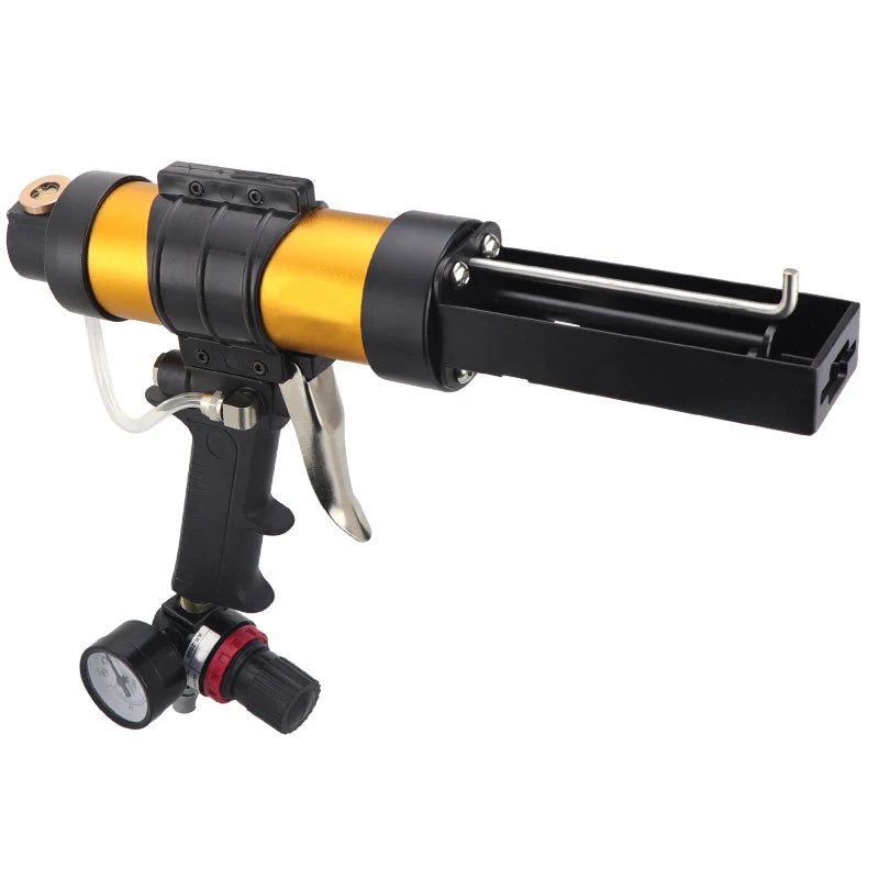 Pneumatic 50ml Air Dispensing Cartridge Gun for 1: 1 AB Plastic Tube