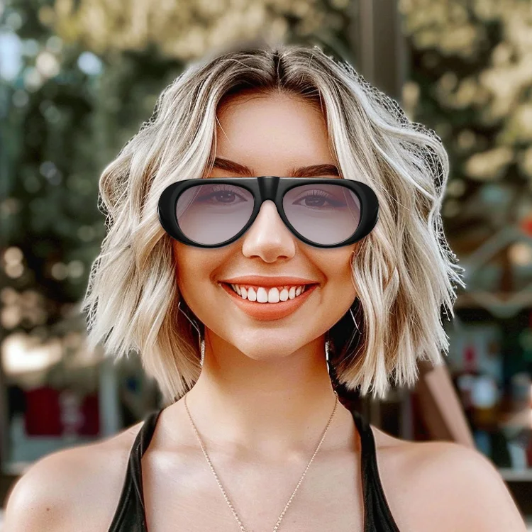 Bulk price retro classic round full frame shades thick plastic frame sun glasses high quality sunglasses for women 2024