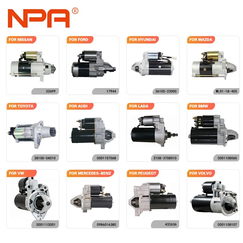24v Starter Motor Manufacture Prices 27040-1410 27040-1390 27040-1400 27040-1113 Car Truck Self Starter Motor For Hino Engine