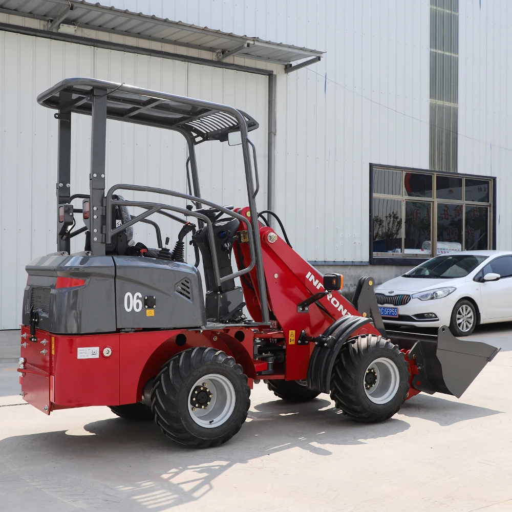 Full-Hydraulic mini Loader YFL06 Compact size construction earth-moving electric loader with cheap price