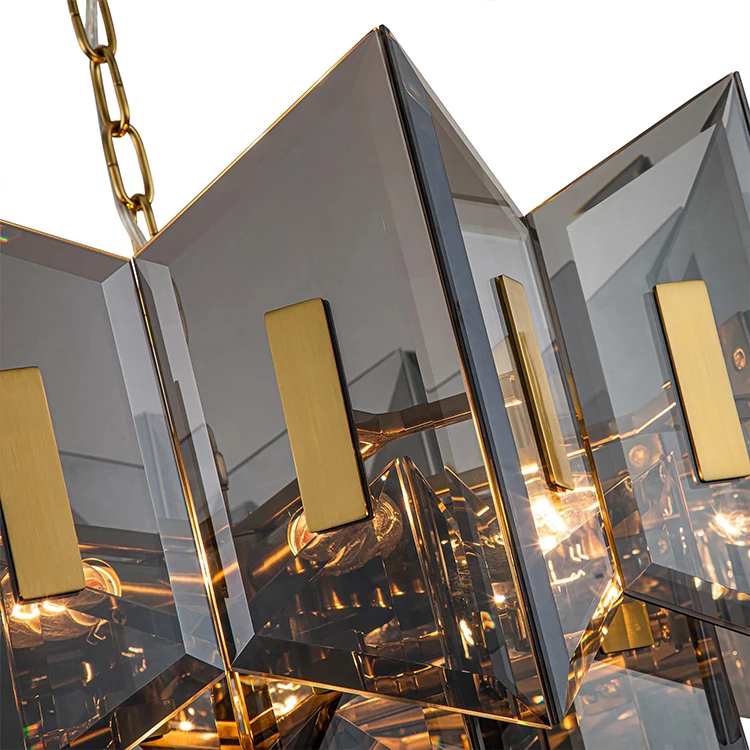 Home Decor Lighting Bedroom Living Room Dining Room Pendant Light Metal Glass Ceiling Chandelier