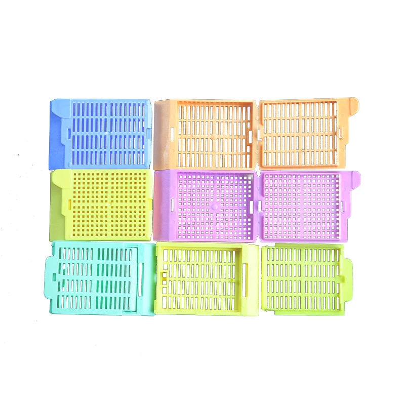 Hot sale tissue processing embedding cassettes Square Hole Detachable With Lide mbedding tissue cassette