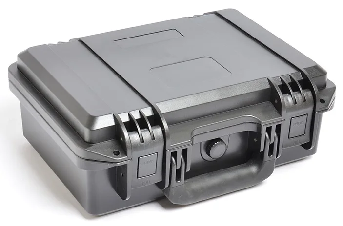 Waterproof briefcase tool safe hard plastic case home storage box with foam inlay