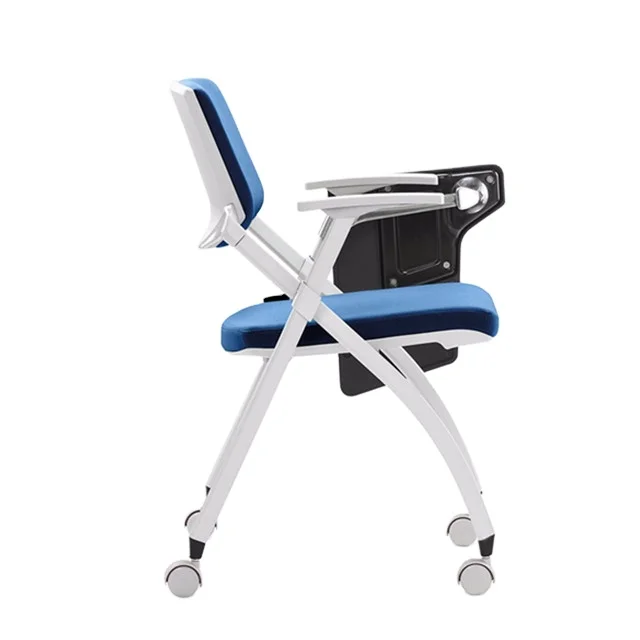 Modern Foldable Student Study Training Room Chair with Writing Table Attached for School and Hotel
