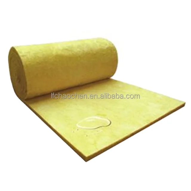  Thermal Insulation Glass Wool 50kg/m3 Fireproof Fiberglass Waterproof Roll With Alum