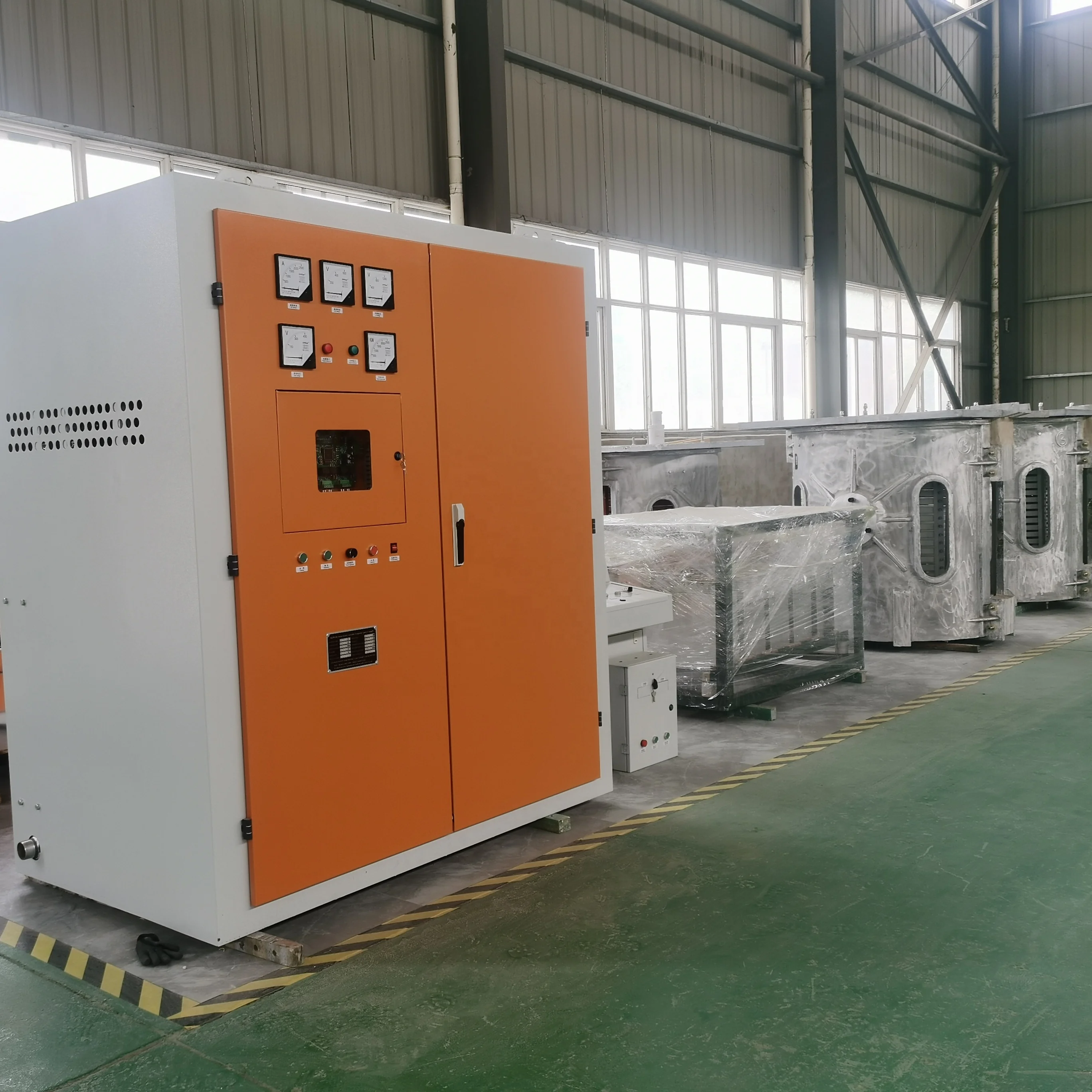 Scrap copper smelting foundry furnace scrap aluminum scrap steel melting 1500KG induction oven cooper ingot cast Foundry Furnace