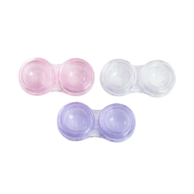 Fashion popular colorful  Contact Lenses casesHigh Quality Colorful Customizable Plastic Lovely
