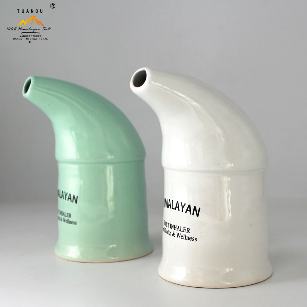 Himalayan Salt Inhaler Asthma Allergy Relief Sinus Neti Pot Nasal Cleansing Pipe