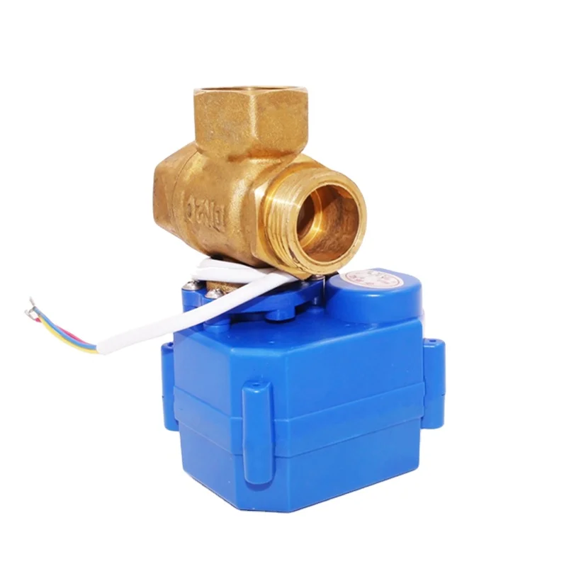 Клапан с внутренней и внешней резьбой SS304 Супер Мини 5V 12V 24V 220V 230V нержавеющая сталь латунь Электрический моторизованный водяной шарик