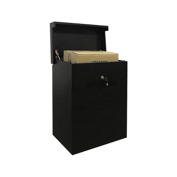standing mini post mailbox american Parcel Mail Box black Outdoor Drop Box with Combination Lock mailbox