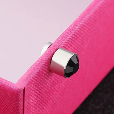 European and American fashion titanium steel no pierced magnet ear clip stainless steel super flash 5mm zircon ear studs