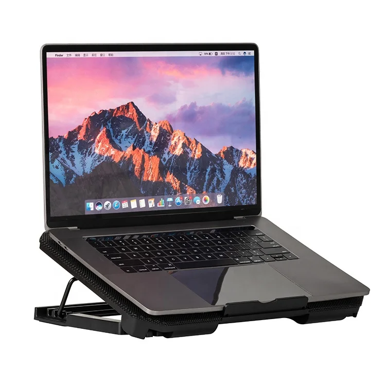 HV-F2030 HAVIT Iron Mesh Adjustable Height Notebook Cooling Pad For Laptop Cooler LED