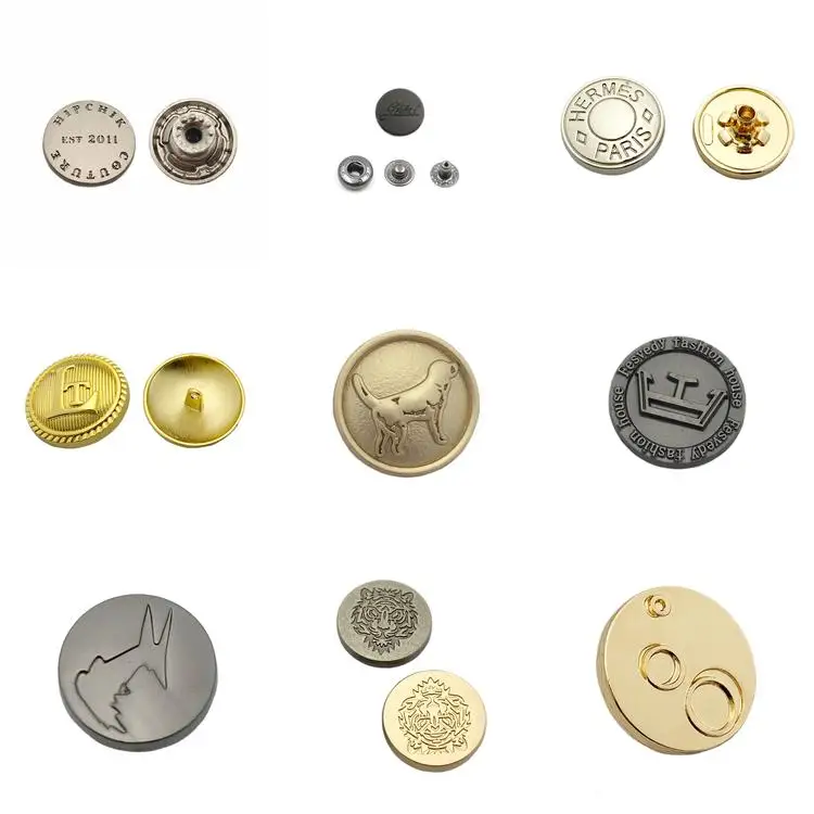 Wholesale factory price custom decorative metal buttons for clothing/shirt