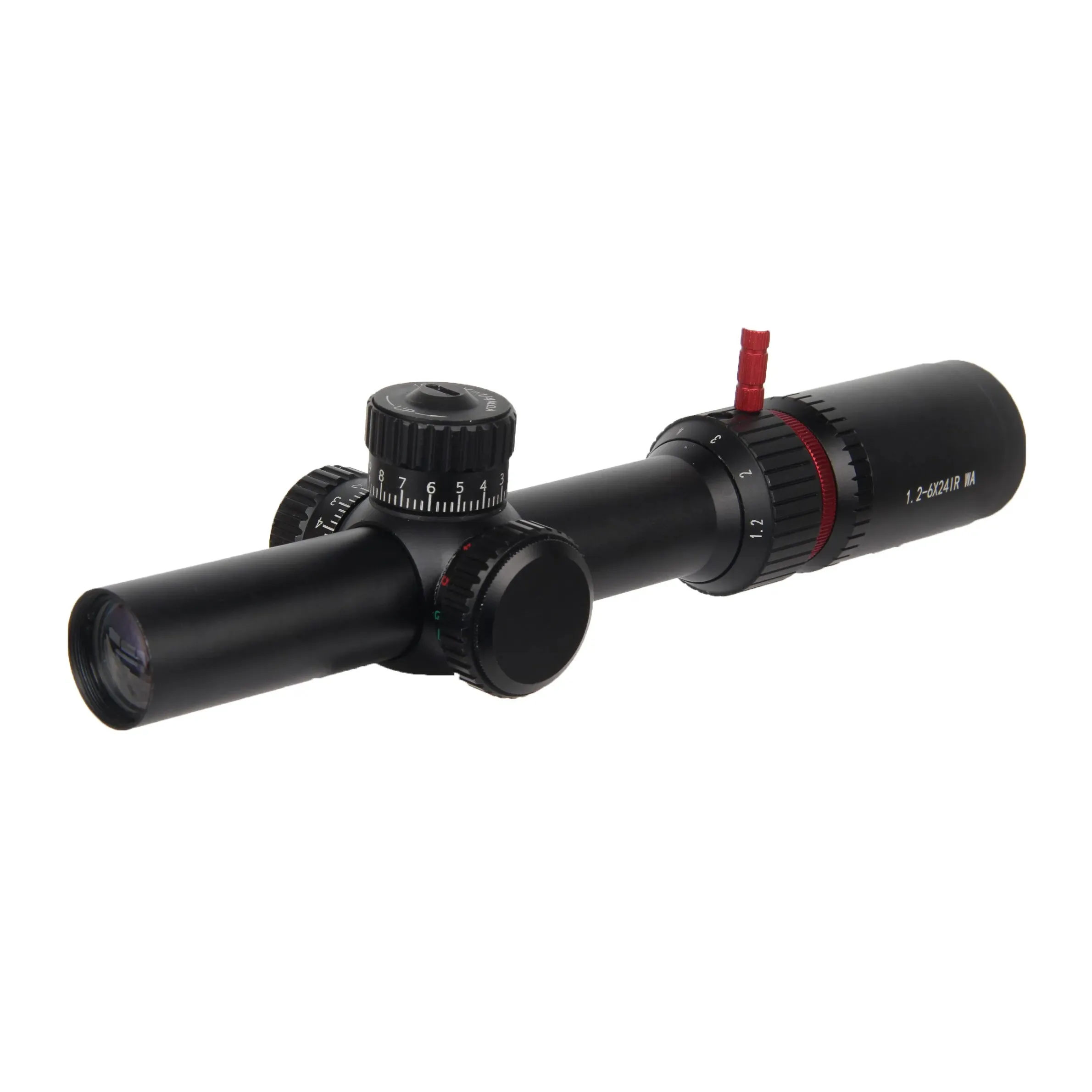 FORESEEN High-Qulity 1.2-6x24 First Focal Plane FFP Long Range Scope Sight with  Red Green Illuminated