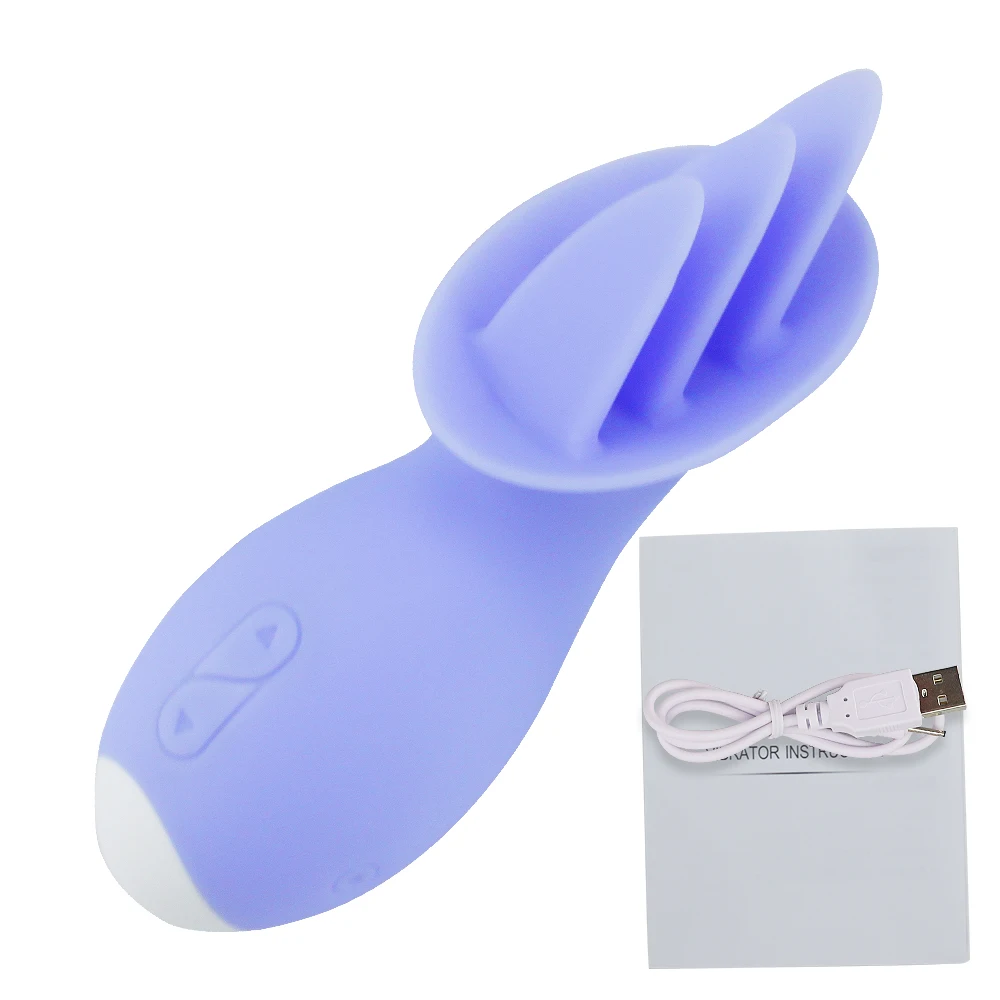 Three-layer tongue massage masturbator Women lick tongue, chest, clitoris and vagina massage vibrator
