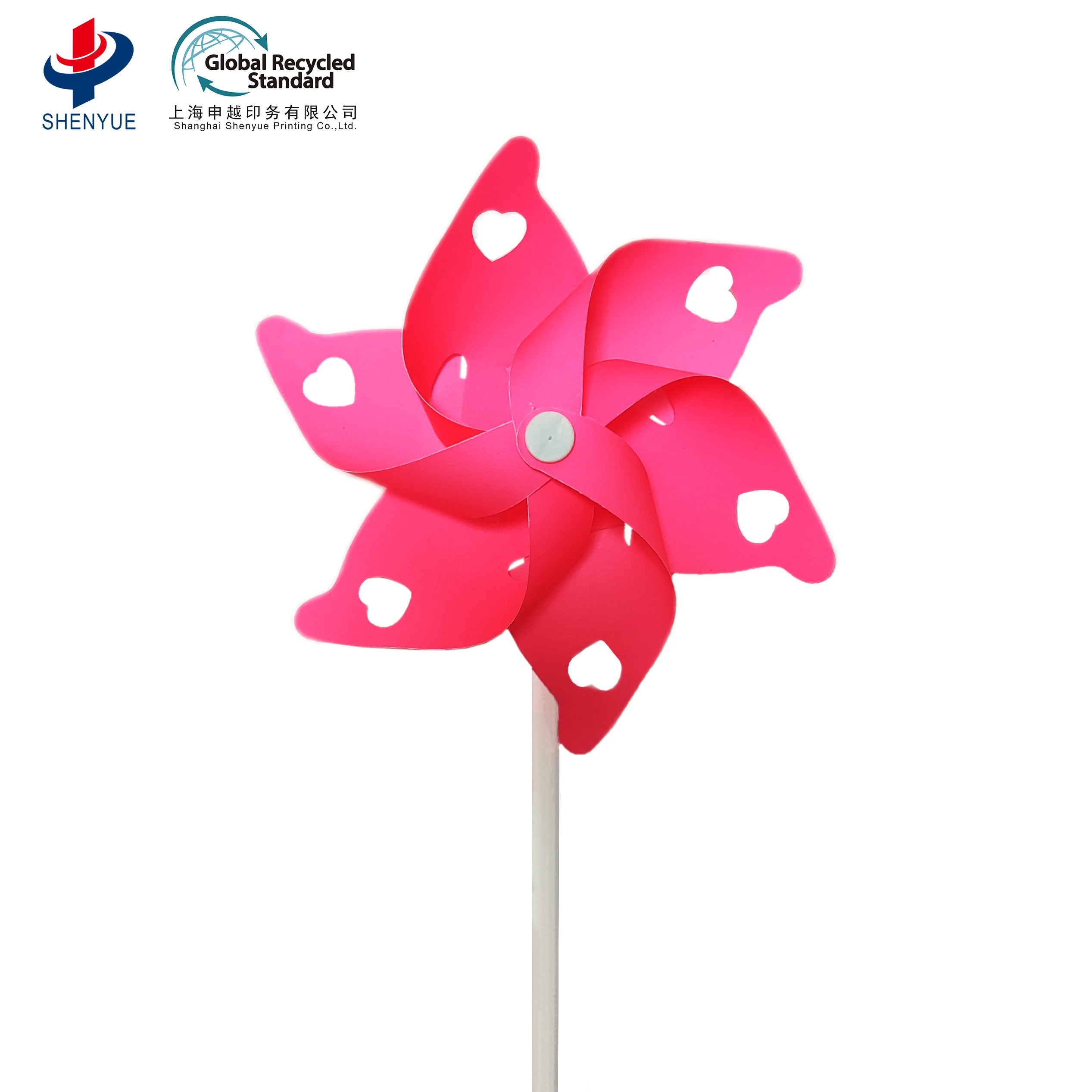 Изготовитель, настраиваемый блестящий красочный ПЭТ, экологически чистый ветряной мельница, украшение для дня рождения