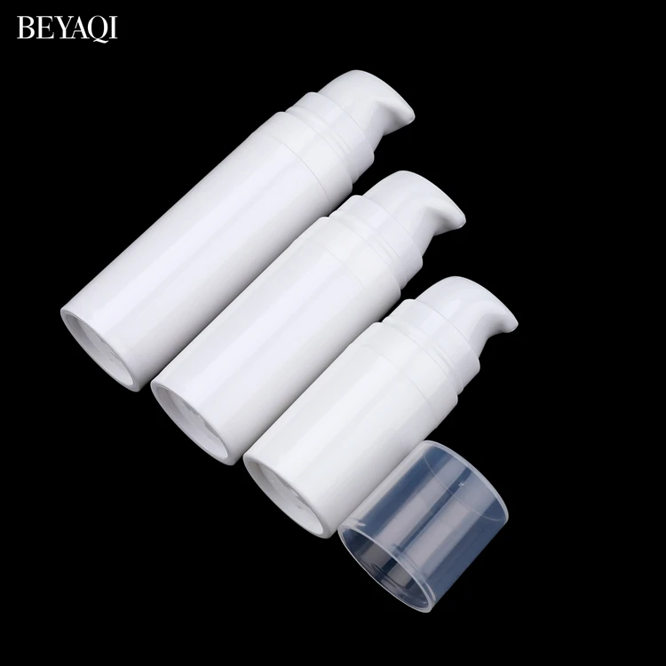 5ml 15ml Skincare Empty Foam Pump Lotion Airless Bottle,Wholesale Private Eco-friendly White Matte Airless Cream Bottle 10 ml