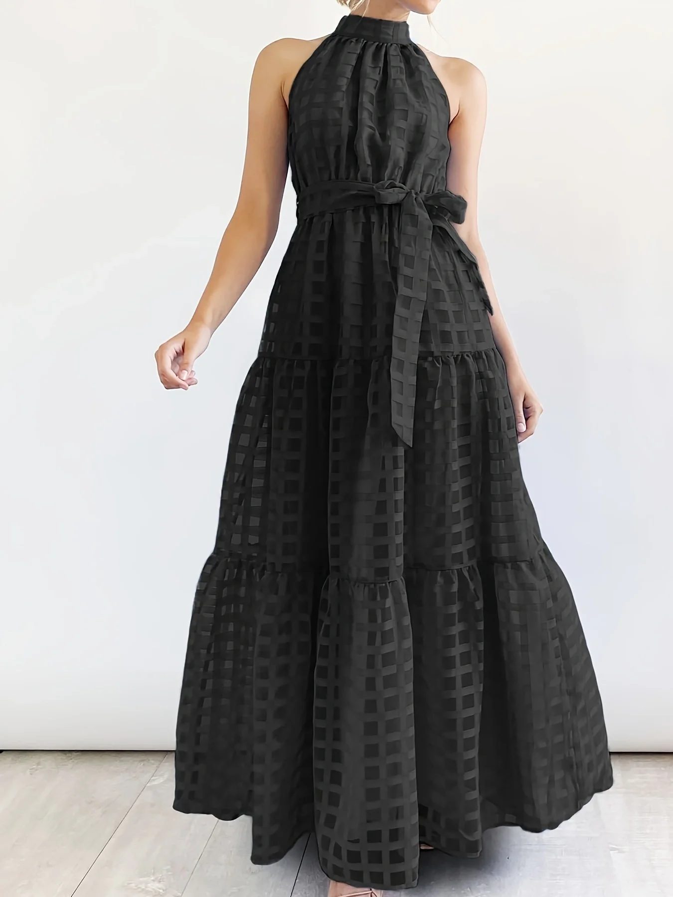 New Design Neck Elegant Multicolor Straps Plus Size Dress Solid Color Casual Dress Strapless Maxi Dresses For Women