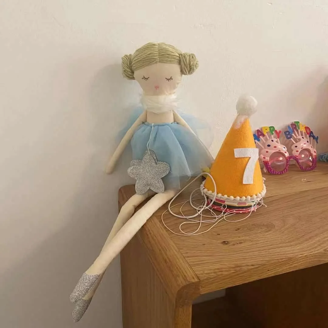 Best Selling Royal Ball Princess Doll Blonde Wearing Glittery Ball Gown with Butterfly Wings Birthday Gift for 1 to 7 Year Olds