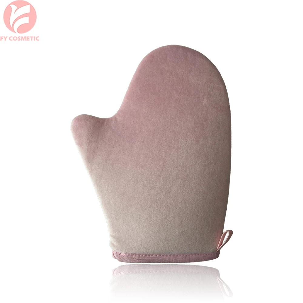 Microfibre Soft Tanning Lotion Mitt Gloves Kit Set Elastic Wrist Sunless Spray Self Tan Mitt Applicator With Thumb Supplier