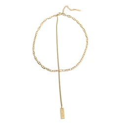 European And American Creative Stainless Steel Pig Nose 18k Gold Plated Necklace Chain