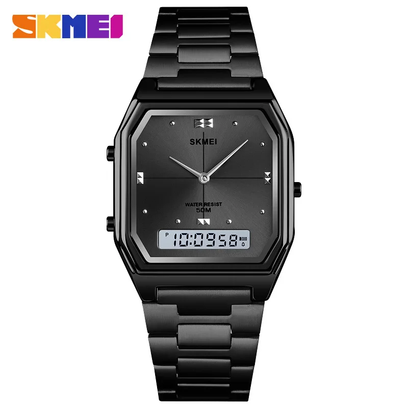 SKMEI 1612 hot sell luxury 304 stainless steel fashion thin quartz analog watch for men