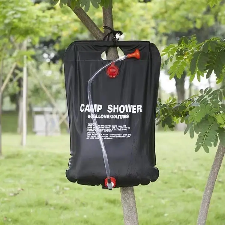 Summer Heating Shower 5 Gallon Solar Shower Portable 20 L Camping Shower Bag For Travel