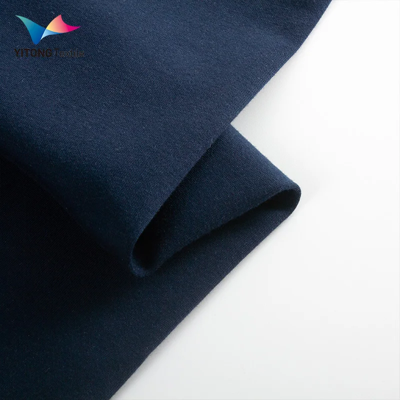 Wholesale 230 gsm Cotton Single Jersey Fabric 93% Cotton 7% Spandex Fabric for Loungewear Clothing