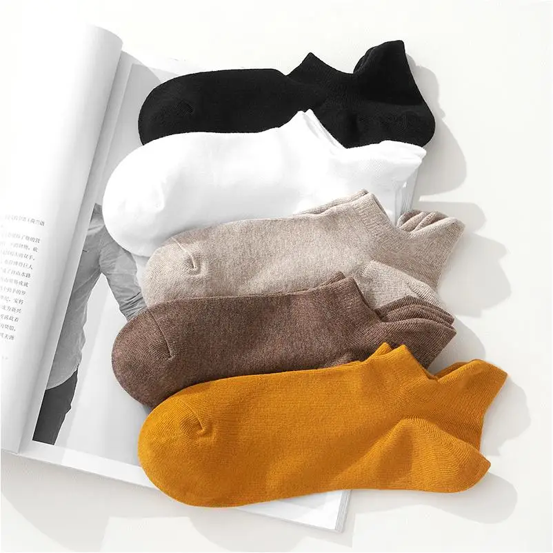 Sport Socks Black Japanese Over Knee High Color Wholesale Bamboo Winter Lady Custom Logo With Five Fingers Long Sport Tabi Socks