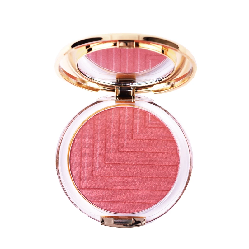 Single private label customized color silky high pigment waterproof easy ware natural ISO approved face cheek blush oem