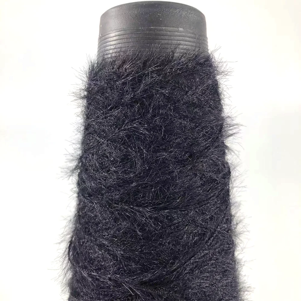 New products long feather mink yarn nylon mink yarn