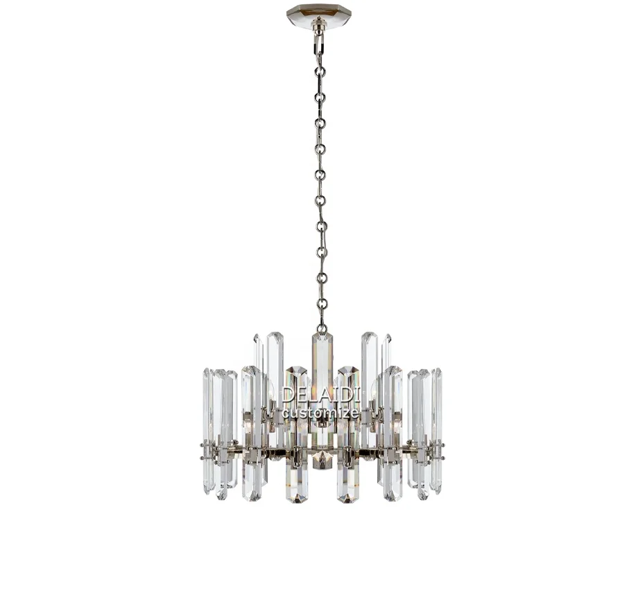 Bedroom study crystal glass light modern simple atmosphere restaurant apartment home nordic lamps