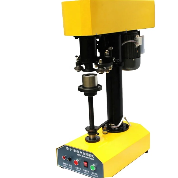 Factory Price Semi Automatic Electric Soft Drinks Aluminum Beer Can Sealing Machine Tin Can Seamer for air freshener